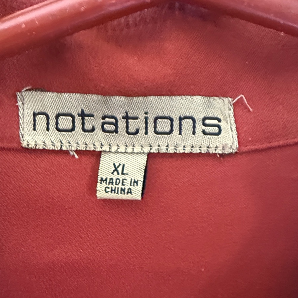 Notations Women's Bold Rust Blazer like new button front Like New - Picture 2 of 4